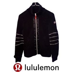 lululemon athletica Black Sweatshirt with White Accents